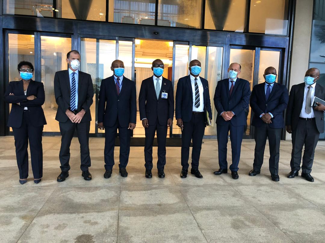 Reunión del gobierno con los representantes de la junta ejecutiva de la iniciativa forestal para áfrica central (CAFI).