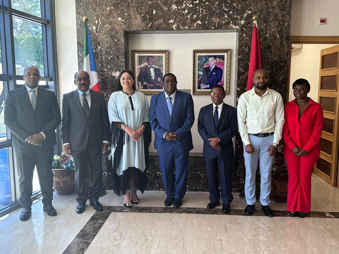 LA DELEGACION DEL MINISTERIO DE HACIENDA Y PRESUPUESTOS VISITA LA REPRESENTACION DIPLOMATICA DE GUINEA ECUATORIAL EN EL REINO DE MARRUECOS.