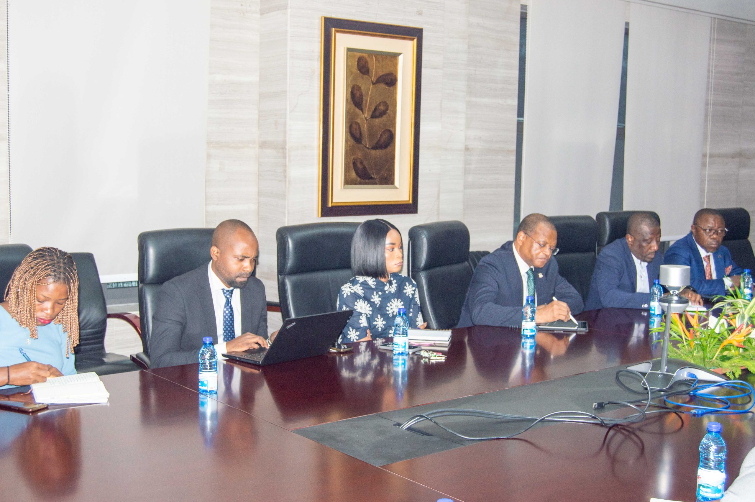 AUDIENCIA DEL MINISTRO DE HACIENDA CON EL REPRESENTANTE RESIDENTE DEL BDEAC EN MALABO