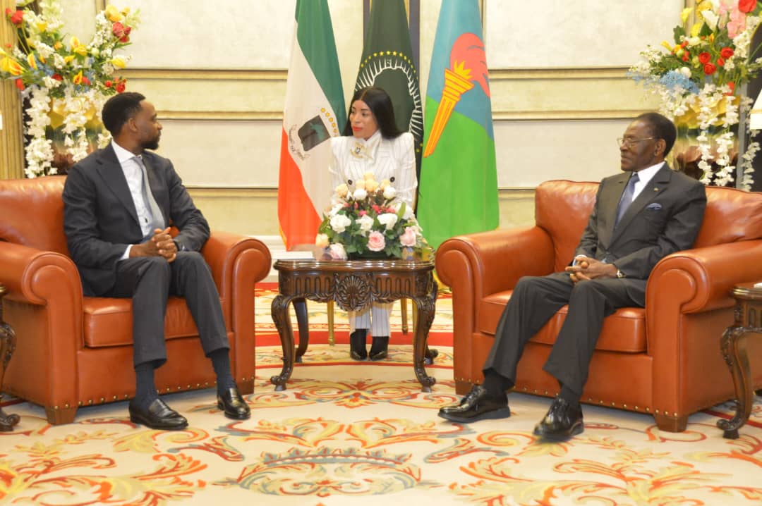 Histórico encuentro entre S.E. el Presidente de la República y la Alta Delegación del Foro Económico Mundial (WEF)  En la jornada de hoy, Su Excelencia Teodoro Obiang Nguema Mbasogo, Presidente  de la República, Jefe de Estado y de Gobierno, ha concedido