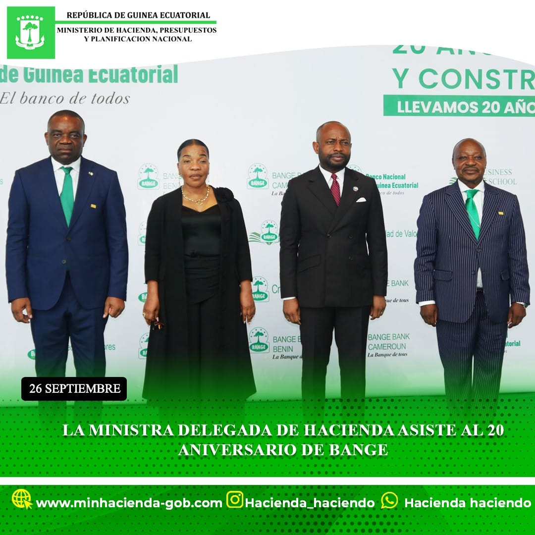 LA MINISTRA DELEGADA DE HACIENDA ASISTE AL ACTO DEL 20 ANIVERSARIO DEL BANCO NACIONAL DE GUINEA ECUATORIAL