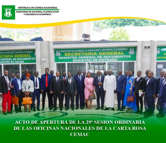 ACTO DE APERTURA DE LA 29.ª SESIÓN ORDINARIA DEL CONSEJO DE ADMINISTRACIÓN DE LAS OFICINAS NACIONALES DE LA CARTA ROSA CEMAC
